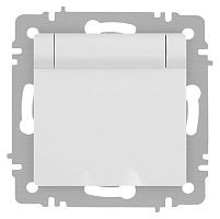 Розетка Accent 6-203-01М 2P+E Schuko с крышкой 16А-250В IP20 СУ бел. матов. Intro Б0063713