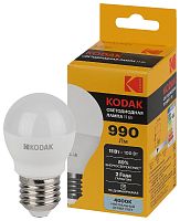 Лампочка светодиодная Kodak LED KODAK P45-11W-840-E27 E27 / Е27 11Вт шар нейтральный белый свет