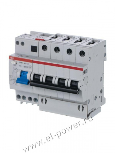 Автоматический выключатель дифференциального тока 6мод. DS204 AC-C25/0,03 ABB