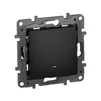 Выключатель/переключатель с подсветкой - Etika Plus - 10 A - 250 В~ - антрацит