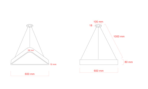 Светильник LED Geometria ЭРА Delta SPO-151-B-40K-030 30Вт 4000К IP40 черный подвесной драйвер внутри фото 11