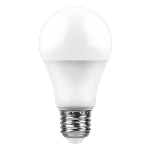 Лампа светодиодная, (12W) 230V E27 6400K  A60, LB-93 FERON фото 2