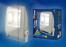 Прожектор светодиодный ULF-S02-50W/WW 110-240В  Корпус серый. Цвет свечения теплый белый. Степень защиты IP65
