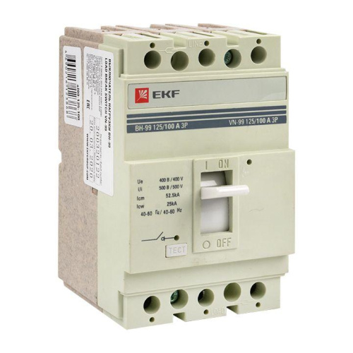Выключатель нагрузки ВН-99 125/100А 3P EKF PROxima sl99-125-100