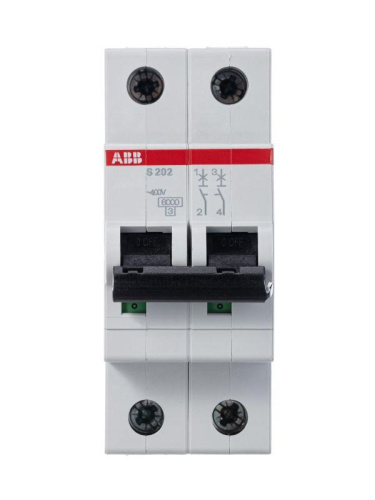 Автоматический выключатель 2P S202 С32 ABB фото 3
