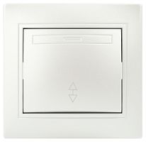 Переключатель Intro Plano 1-103-06 одноклавишный 10А-250В, IP20, СУ, перламутр