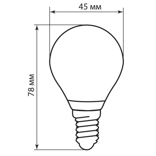 Лампа светодиодная, (5W) 230V E14 4000K, LB-61 FERON фото 4