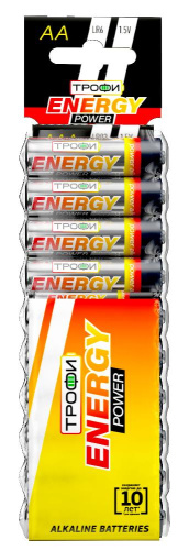 Батарейки Трофи LR6-10BL ENERGY POWER Alkaline