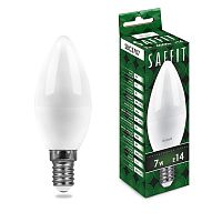 Лампа светодиодная, 7W 230V E14 4000K C37, SBC3707 SAFFIT