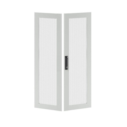 Дверь перфорированная двухстворчатая для IT-CQE 1800х800 RAL7035 DKC RGITCPMD1880