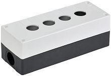 Корпус КП104-Р для кнопок 4 места бел. IEK BKP10-4-K01-R