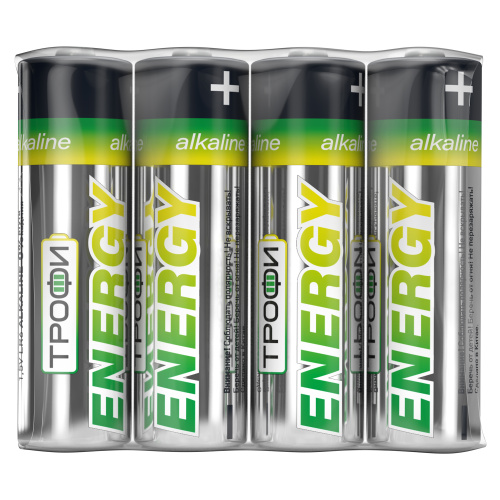 Батарейки Трофи LR6-4S ENERGY Alkaline (60/720/21600) фото 2