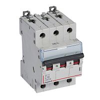 Автоматический выключатель DX³-E 6000 - 6 кА - тип характеристики C - 3П - 230/400 В~ - 16 А - 3 мод