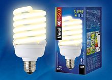 Лампа энергосберегающая Uniel ESL-S12-40/2700/E27 обладает цоколем E27 и мощностью 40 вт. Цвет свечения: теплый белый
