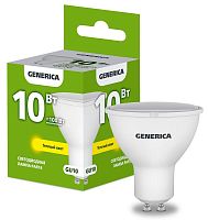 Лампа LED PAR16 софит 10Вт 230В 3000К GU10 GENERICA