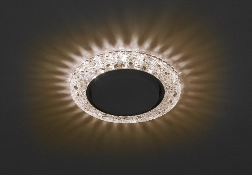 Светильник ЭРА декор cо светодиодной подсветкой Gx53, шампань