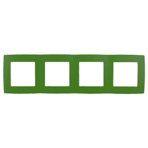 12-5004-27 ЭРА Рамка на 4 поста, Эра12, зелёный (10/100/2000)