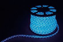 Дюралайт (лента светодиодная), 2W 100м 230V 36LED/м 13мм, синий, LED-R2W с 2 заглушками, 2 сетевыми 