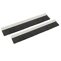 Щеточный буртик на алюминиевом держателе 400*45 ЕKF Basic (2шт) BSCE4045C