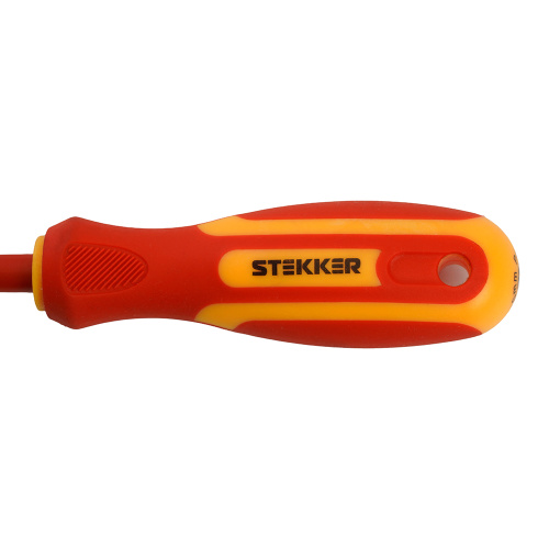 Отвертка крестовая диэлектрическая STEKKER Pz 1 х 80 мм, SDE-PZ1-80 фото 3