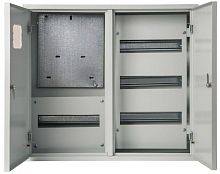 Корпус учетный навесной ЩРУН-3/48 520х585х160 IP31 3-фазн. 48мод. двудверный метал. SchE 30404DEK
