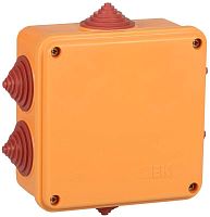 Коробка распаячная огн. ПС 100х100х50мм 4P 4мм2 IP55 6 вв. IEK