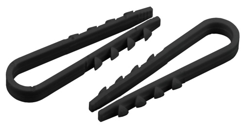 ЭРА Дюбель-хомут для круглого кабеля 19-25мм черный (100шт) ЭРА (30/540) фото 2