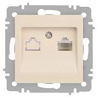 Розетка Intro Accent 6-303-02 информационная RJ45, IP20, СУ, слоновая кость