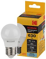 Лампочка светодиодная Kodak LED KODAK P45-7W-840-E27 E27 / Е27 7Вт шар нейтральный белый свет