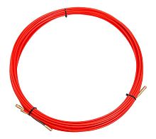 Протяжка кабельная (мини УЗК в бухте), стеклопруток, d=3,5мм, 15 м, красная REXANT