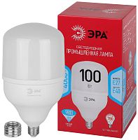 Лампа светодиодная ЭРА RED LINE LED POWER T140-100W-4000-E27/E40 R E27/E40 R 100 Вт колокол нейтральный белый свет