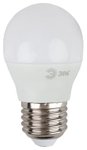 Лампочка светодиодная ЭРА STD LED P45-9W-827-E27 E27 / Е27 9Вт шар теплый белый свет фото 3
