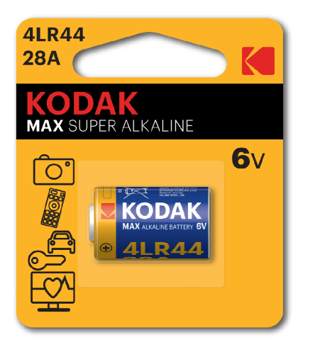 Батарейки Kodak 28A-1BL MAX SUPER Alkaline [K28A-1/4LR44] (12/72/29520)