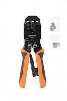 Инструмент HT-2008AR обжимной для RJ45 RJ12 RJ11 (8P8C 6P6C 4P4C) проф. с храповым механизмом Hyperl