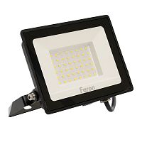Прожектор светодиодный 2835 SMD 50W 6400K IP65  AC220V/50Hz, черный, LL-921 FERON