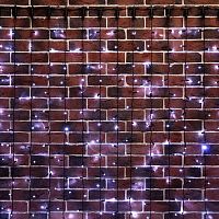 Гирлянда светодиодная Занавес 2х6м 768 LED БЕЛЫЙ черный ПВХ IP65 постоянное свечение 230В нужен блок 303-500 NEON-NIGHT