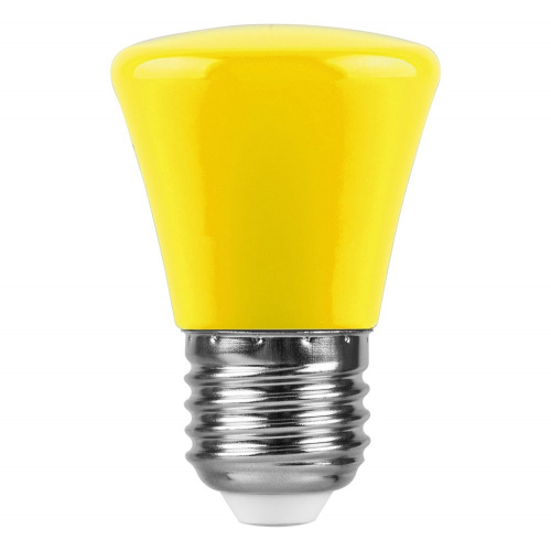 Лампа светодиодная,  (1W) 230V E27 желтый C45, LB-372 FERON фото 2