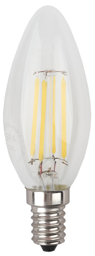 Лампочка светодиодная ЭРА F-LED B35-11W-840-E14 Е14 / Е14 11Вт филамент свеча нейтральный белый свет фото 3