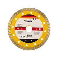 Диск алмазный отрезной Turbo 150x22,2x2,4x10мм KRANZ