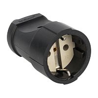 Гнездо штепсельное с/з черн. ПВХ 16A 250B EKF PROxima ASGO16-30