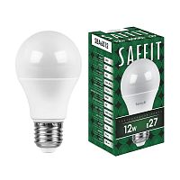 Лампа светодиодная, 12W 230V E27 4000K A60, SBA6012 SAFFIT