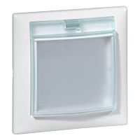 Влагозащищённая рамка - Valena - IP 44 - с крышкой - White