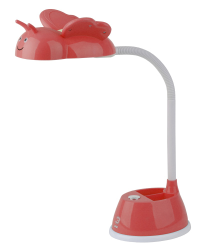 Настольный светильник ЭРА NLED-434-6W-R светодиодный красный фото 2