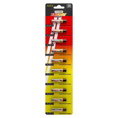 Батарейки Трофи LR03-10BL strip ENERGY POWER Alkaline фото 2