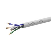 Кабель витая пара U/UTP кат.6 4х2х23AWG solid CU PVC Six сер. (м) SUPRLAN 01-0316-1