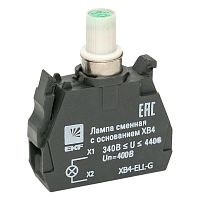 Лампа сменная c основанием XB4 зеленая 400В EKF PROxima XB4-ELL-G