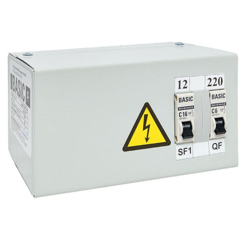 Ящик с понижающим трансформатором ЯТП 0,25кВА 220/12В EKF Basic yatp0,25-220/12v-2a