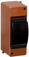 Бокс пластик. КМПн KREPTA 3 2/2 IP30 дуб IEK