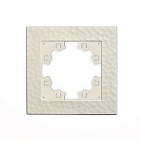 Рамка 1-м Афина фактурная слоновая кость (ivory) Universal A10053-I