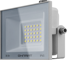 Прожектор светодиодный 90 135 OFL-30-6K-WH-IP65-LED 30Вт 6000К IP65 2400лм бел. ОНЛАЙТ 90135